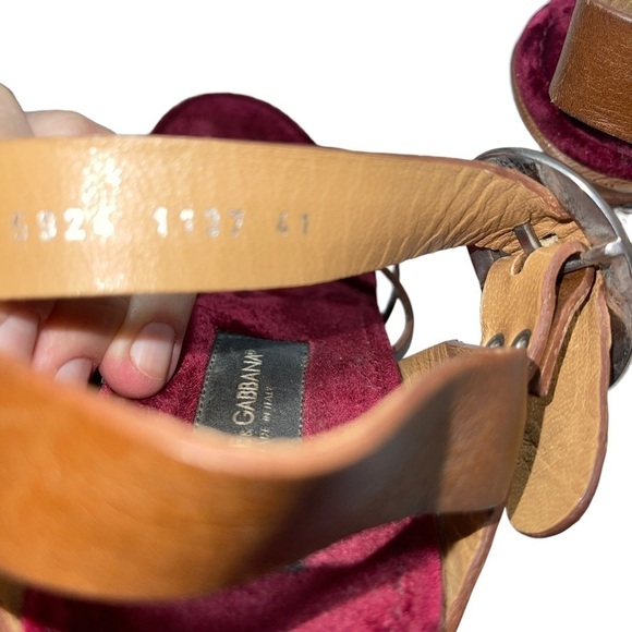 Dolce & Gabbana Woman Leather Shoes Size 10.5 - Picture 6 of 7